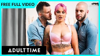 ADULT TIME – Siri Dahl’s FIRST BISEXUAL MMF THREESOME With Wolf Hudson & Johnny Hill! FULL SCENE!