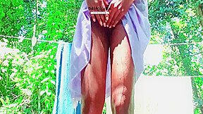 සකල ඇරල ඇවත Sri Lankan Collage Girl Bathing Outdoor