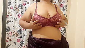 Horny Big Boobs Indian Bhabhi Getting Ready For Her Sex Night 1