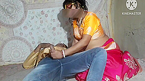 Indian Husband Wife Enjoy Time