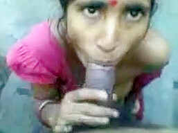 Indian Maid Sucker Her Owners Cock With New Indian