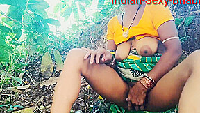 Indian Village Bhabhi Outside Fingering Fuck