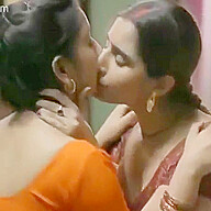 Lesbian Kiss With Hot Indian