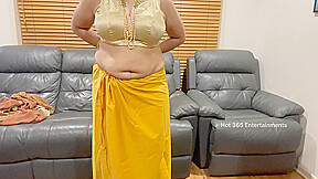 Tamil Actress – Beautiful Indian Milf Changing Saree – Teases In Bra, Panty, Saree Blouse & Skirt