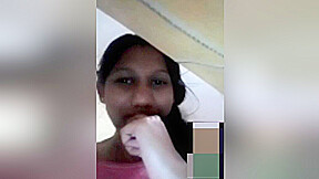 Today Exclusive- Cute Look Sri Lankan Girl Showing Her Boob And Pussy Fingering On Video Call 3