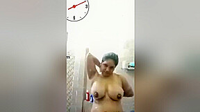 Today Exclusive- Horny Desi Wife Bathing On Video Call 2